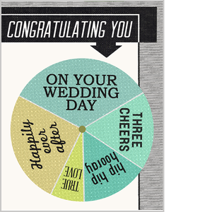 Spin the Wheel Congratulating You...Wedding Card