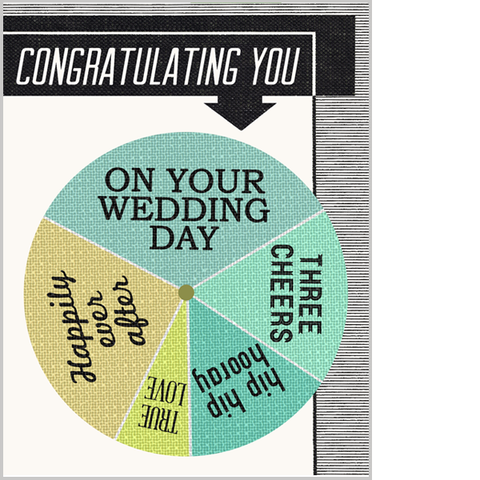 Spin the Wheel Congratulating You...Wedding Card