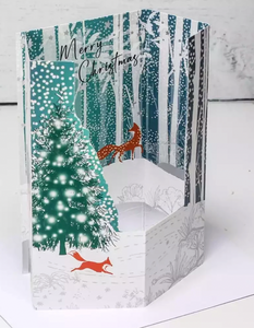 Merry Christmas Fox , Expanding 3D Card