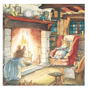 Brambly Hedge, Keeping Warm By The Fire, Box Of 8 Cards