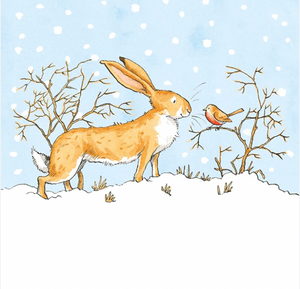 Little Nutbrown Hare Meets A Red Robin, Box Of 8 Cards
