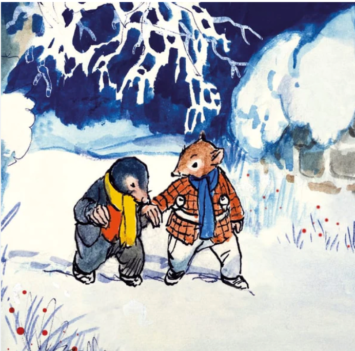 Ratty & Mole In The Snow Card