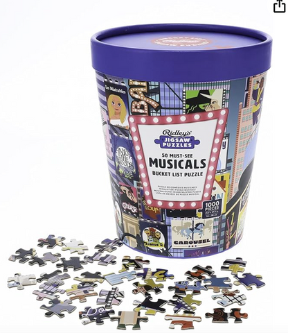 50 Must-Watch Musicals Bucket List, 1000 Piece Puzzle