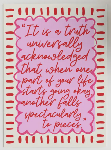 It Is A Truth Universally Acknowledged... Card