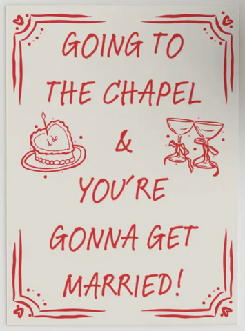 Going To The Chapel Wedding card