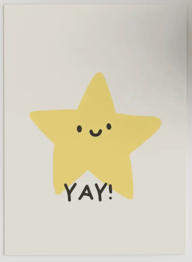 Yay! Smiley Star Card