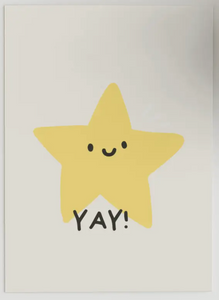 Yay! Smiley Star Card