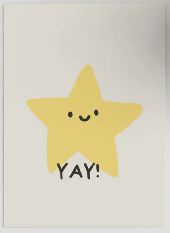 Yay! Smiley Star Card