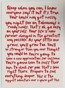 New Parents Advice Card