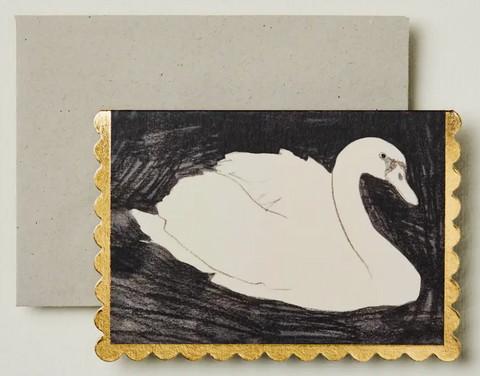 Wanderlust Paper Co. Swan Mini Card