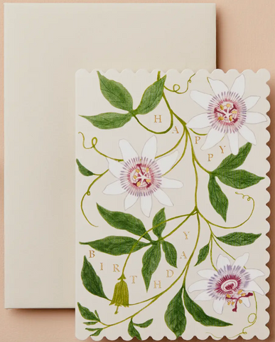 Wanderlust Paper Co. Passionflower Happy Birthday! Card