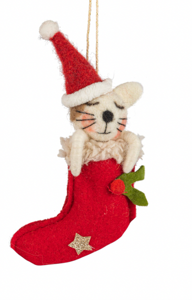 Felt Stocking Pet Ornaments