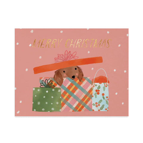 Merry Christmas Puppy Card