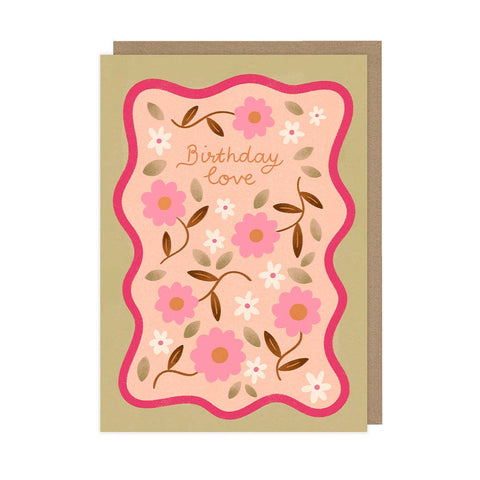 Floral Birthday Love Card