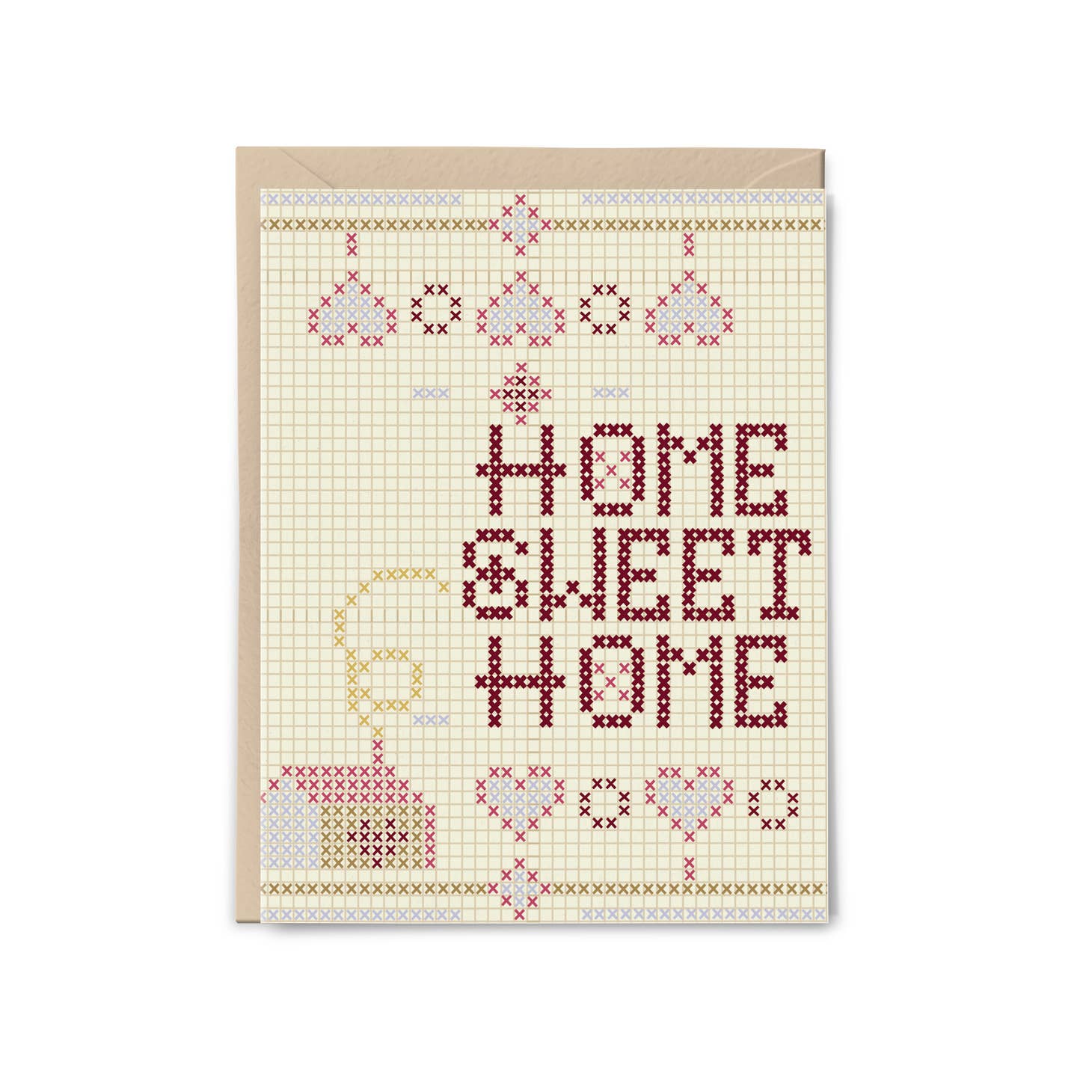Home Sweet Home Embroidery Card