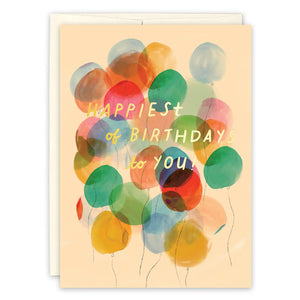 Balloons Happiest Of Birthdays To You! Card