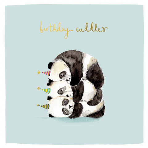 Panda Birthday Cuddles Card