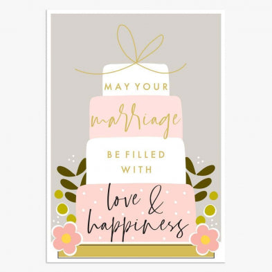 May Your Marriage Be Filled With Love & Happiness Card