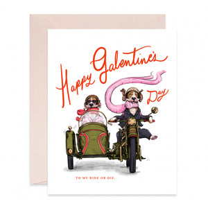 Happy Galentine's To My Ride Or Die Card