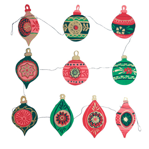 Paper Bauble Garland