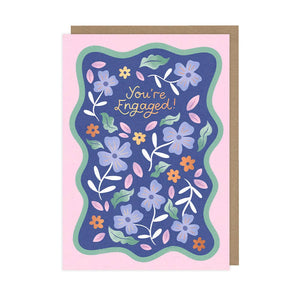 Floral You're Engaged Card