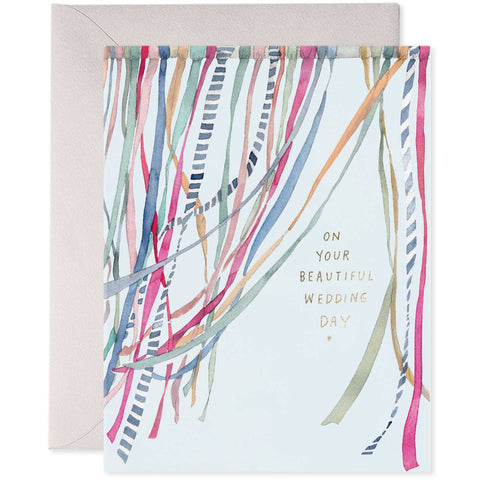 E Frances On Your Beautiful Wedding Day Card