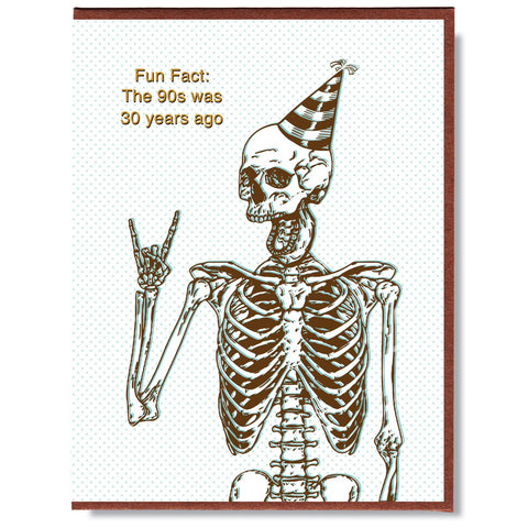 Fun Fact: The 90s Was 30 Years Ago Card