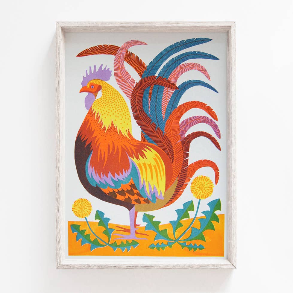 Printer Johnson Rooster Print