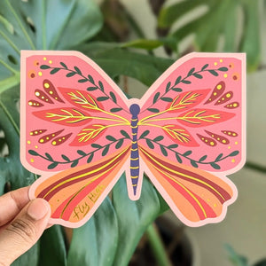 Nabeela Rumi Die Cut Fly High Butterfly Card