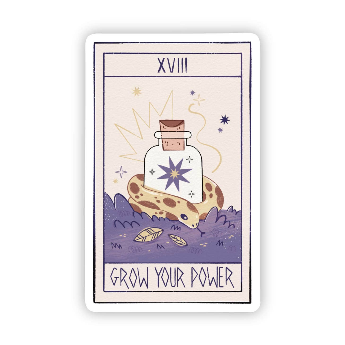 Grow Your Power Tarot Sticker