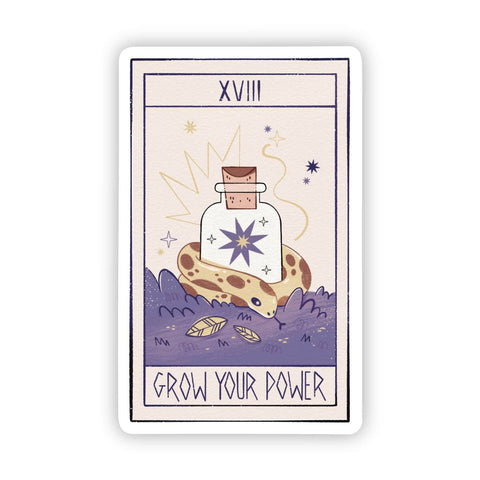 Grow Your Power Tarot Sticker