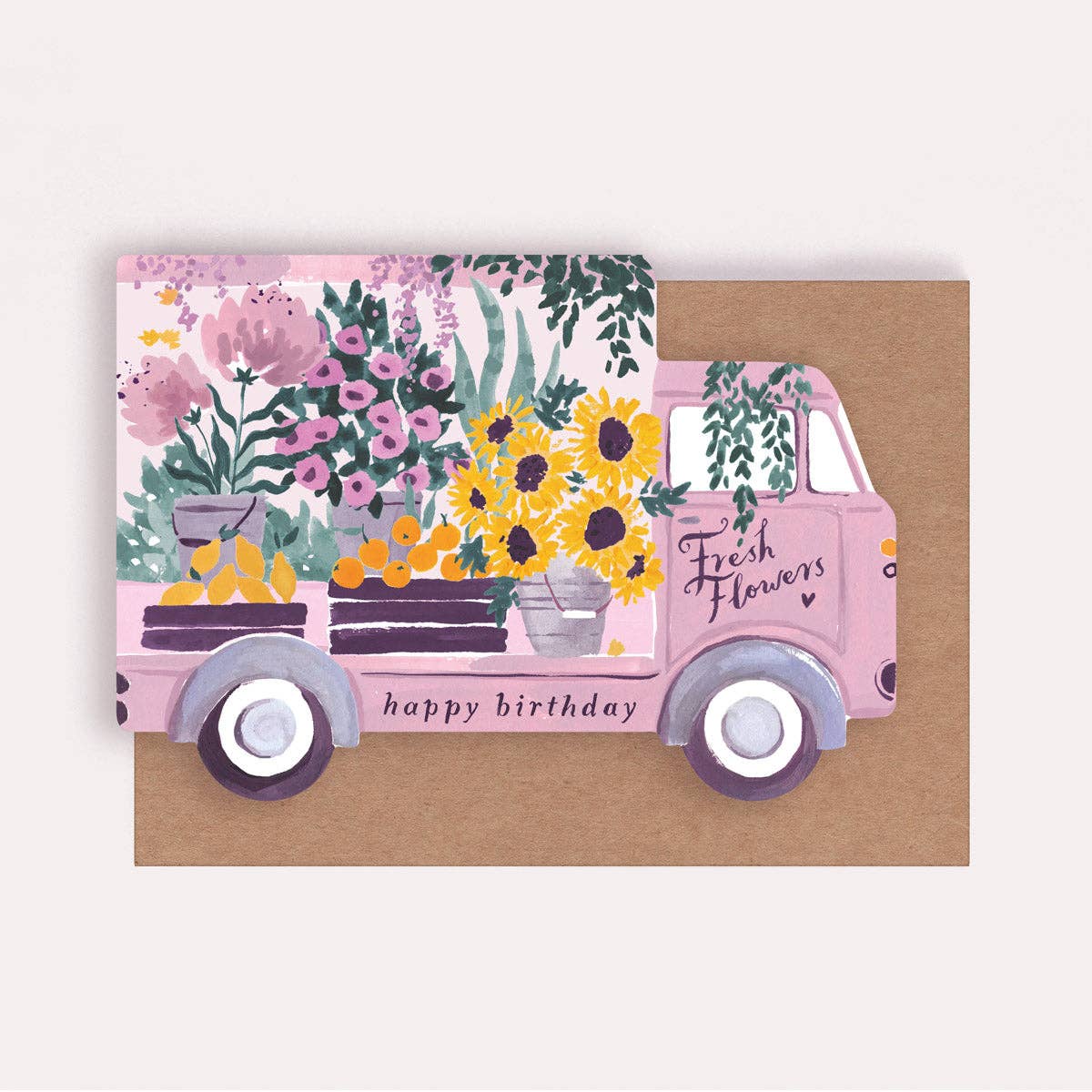 Sister Paper Co. Fresh Flowers Happy Birthday Card