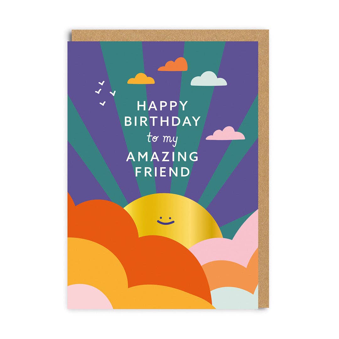 Happy Birthday To My Amazing Friend Card