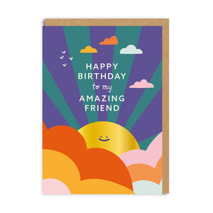 Happy Birthday To My Amazing Friend Card