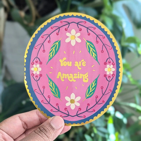 Nabeela Rumi Die Cut You Are Amazing Card