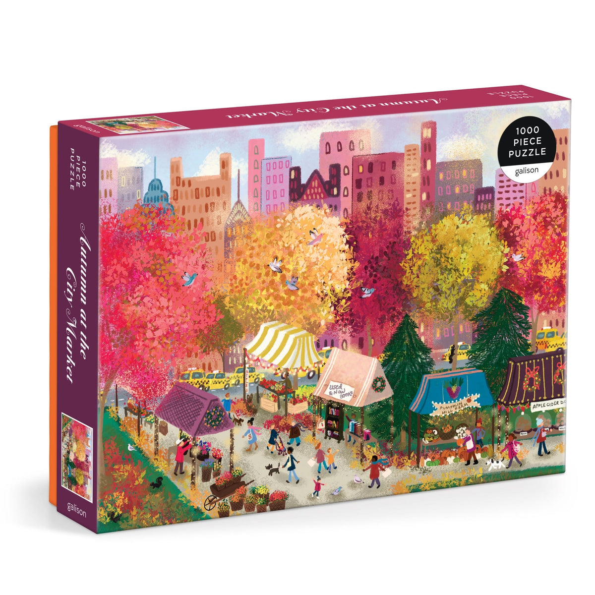 Autumn At The City Market, 1000 Piece Puzzle