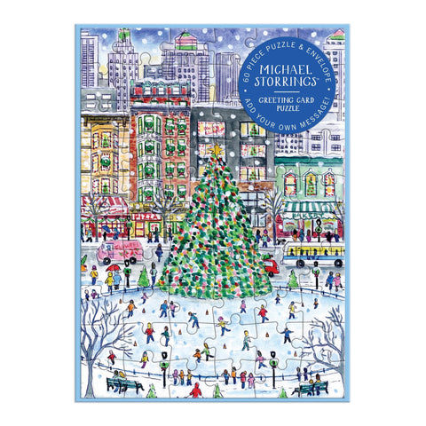 Michael Storrings' Christmas In The City Greeting Card Puzzle
