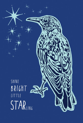 Shine Bright Little StarLing Card