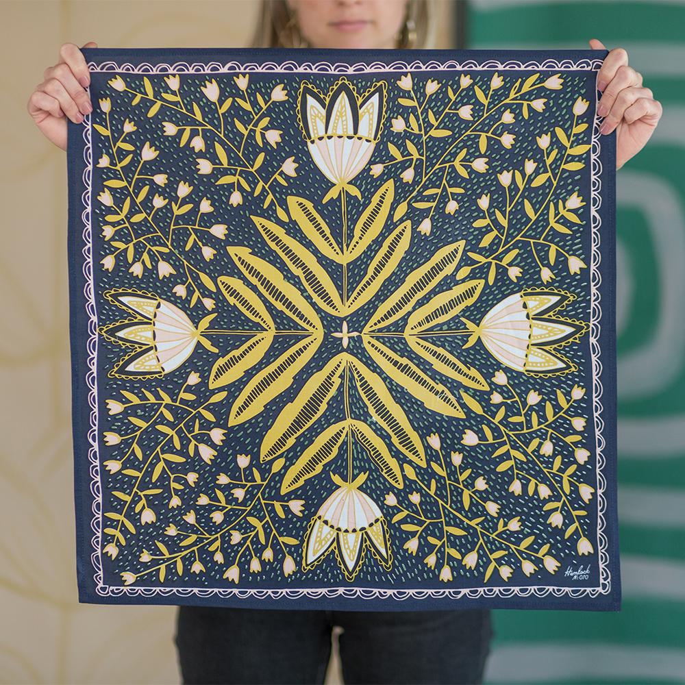 Hemlock Goods, No. 010 Tulips Bandana