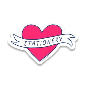 Stationery Heart Sticker