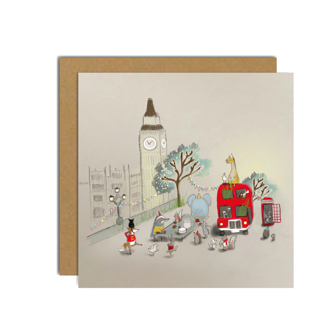 Toots Design Wild London Birthday Party Card