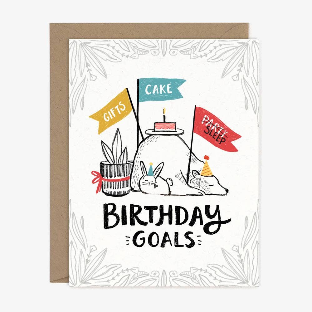 Paper Pony Co. Birthday Goals Card