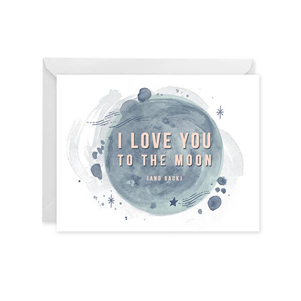Paper Raven I Love You To The Moon (And Back) Card
