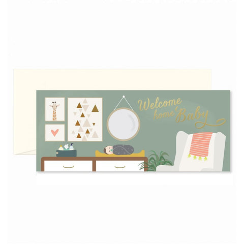 Ginger P. Designs Welcome Home Baby Card
