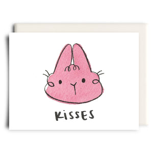 Pink Bunny Kisses Card