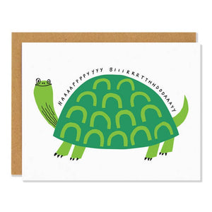Badger & Burke Slow Happy Birthday Turtle Card