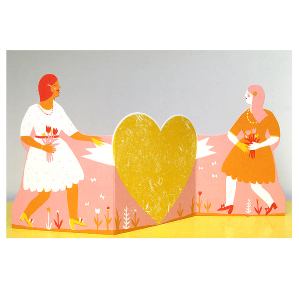 The Printed Peanut Couple (Women) Fold Out Concertina