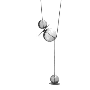 Pursuits Quince Necklace, Grey Glass