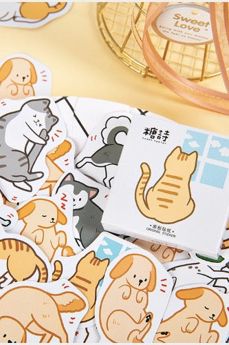 Cat & Dog Friends Stickers, Boxed