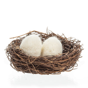 Nest With Felt Eggs
